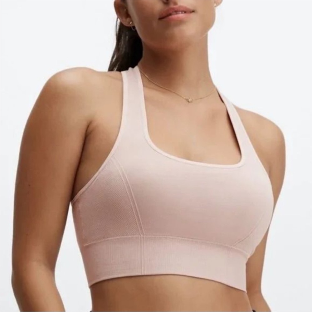 NWT Fabletics Dusty Pink Sports Bra